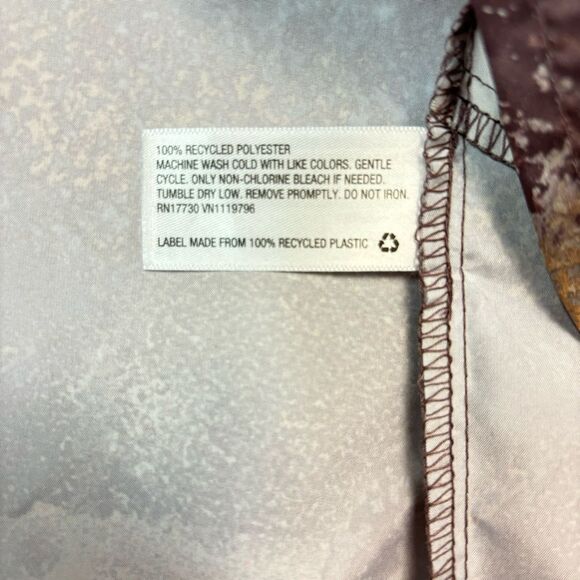 All In Motion Men’s Windbreaker Jacket Brown Stone Packable Hooded Sz Sm - Picture 12 of 15